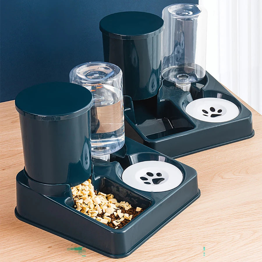 Neil & Chidi™  2-in-1 Automatic Pet Feeder & Water Dispenser