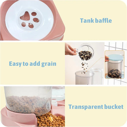 Neil & Chidi™  2-in-1 Automatic Pet Feeder & Water Dispenser