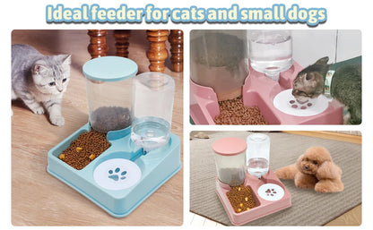 Neil & Chidi™  2-in-1 Automatic Pet Feeder & Water Dispenser