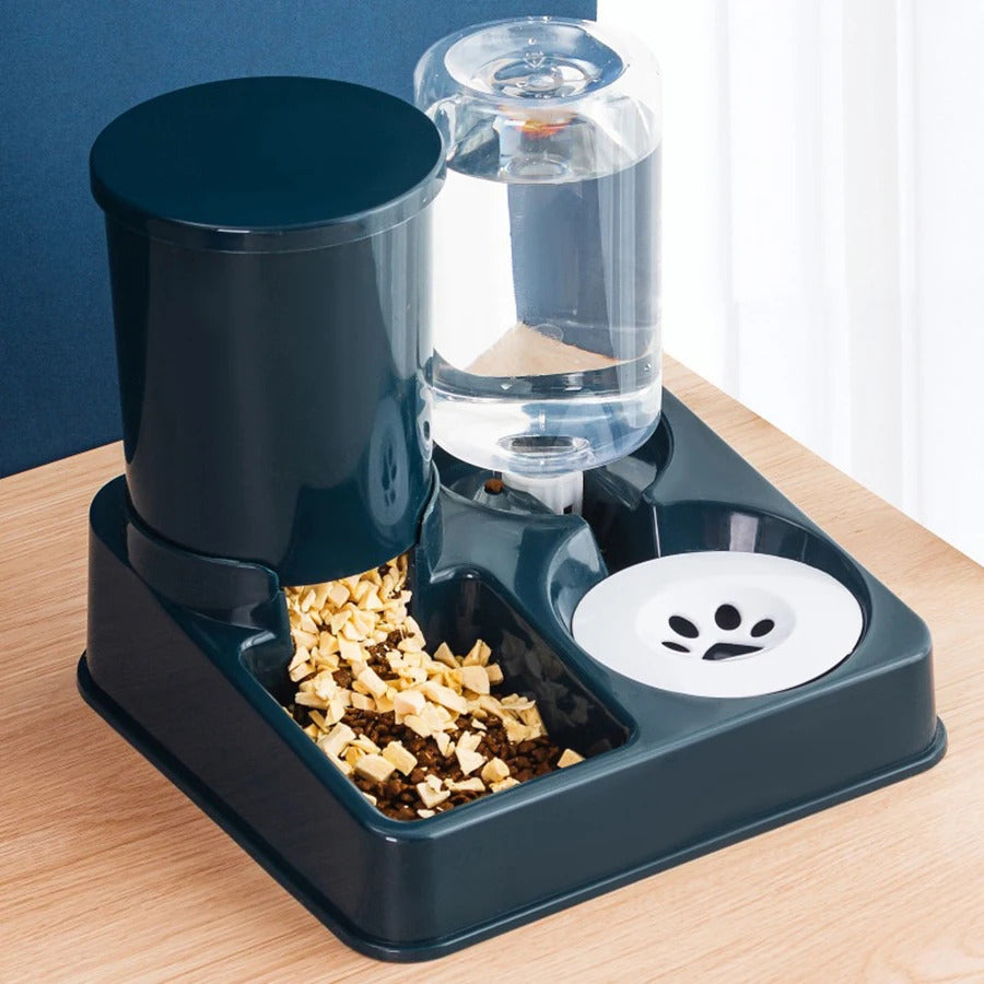 Neil & Chidi™  2-in-1 Automatic Pet Feeder & Water Dispenser